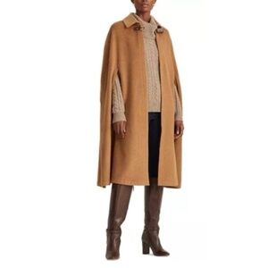 Ralph Lauren Long Wool Cape Women’s NWT